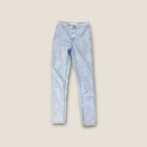 Bullhead Uber High Rise Skinniest Jegging Light Wash Indigo 7